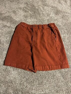 Men’s Rust Stoic Venture Shorts elastic waist medium